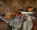 Compotier and Plate of Biscuits Paul Cezanne Impressionism still life